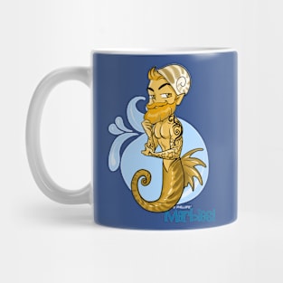 Gold Hipster Merbie Mug